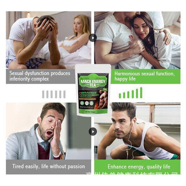 Maca Energy Man Tea Strenth Herbal Enhance Natrual Healthy Drink Herbal Tea Bags