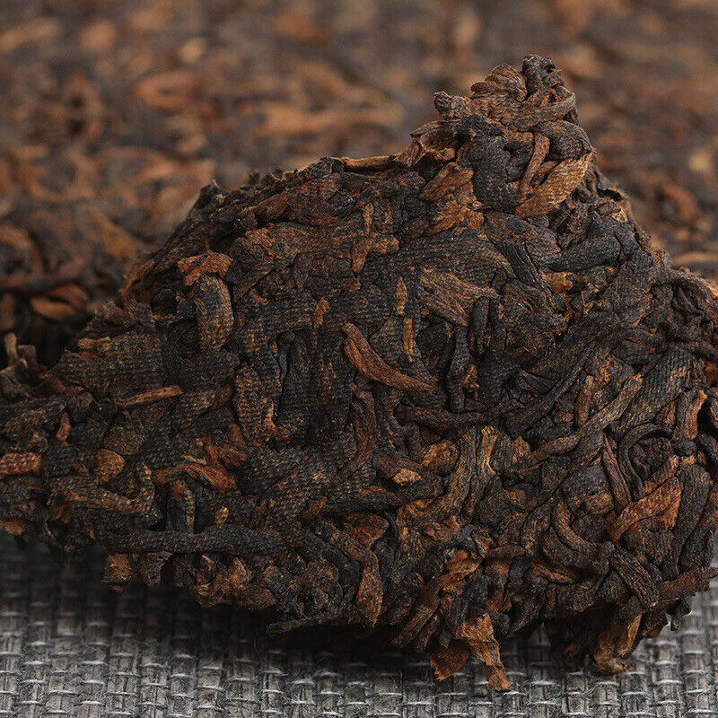 HelloYoung 357g Yunnan Pu'er Tea Banzhang Ancient Rhyme Aged Ripe Cake Seven Seed Cake Tea
