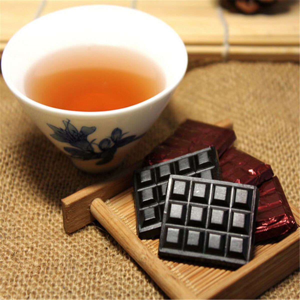5Pcs Shu Puer Ripe Resin Pu-Erh Chinese Yunnan Cream Cha Gao Black Tea Puerh Tea Main image