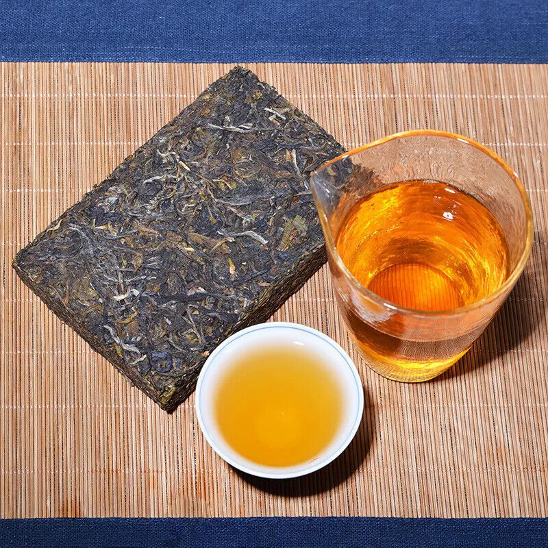 HelloYoung green tea Pu Er Tea Puerh Home Tea Yunnan Old Raw Health Care Black 250g