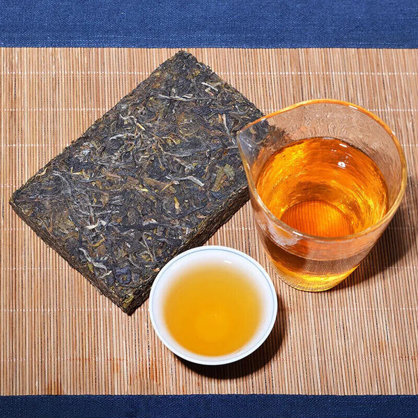 HelloYoung green tea Pu Er Tea Puerh Home Tea Yunnan Old Raw Health Care Black 250g