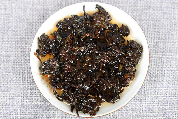 Puerh Tea Old Tea Head Golden Bud Brick Tea 250g Cooked Brick 10 Years