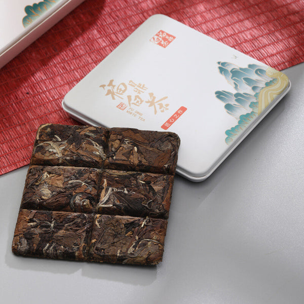 Fuding White Tea Small Square 2018 Shou Mei Old White Tea One 6 Small Boxes
