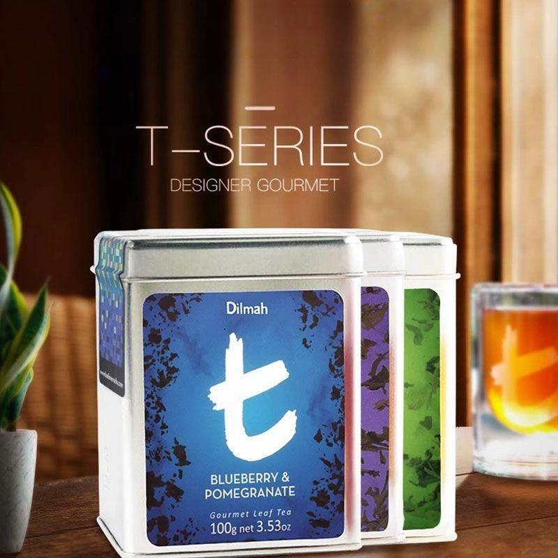 Fruity Loose Tea 100g Tin Dilmah T Blueberry Pomegranate Flavored Black Tea Main image