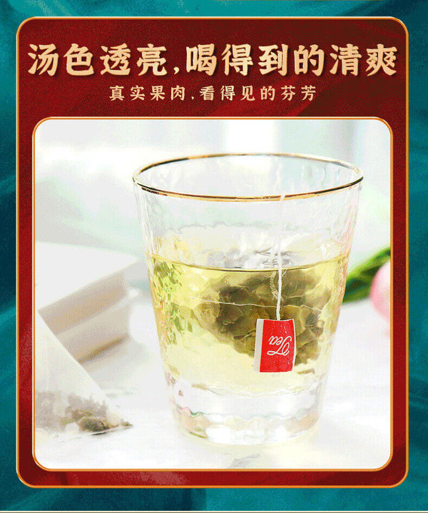 Fragrant Honey Peach Oolong Tea Flower Fruit Tea 48g (4g*12 Bags)