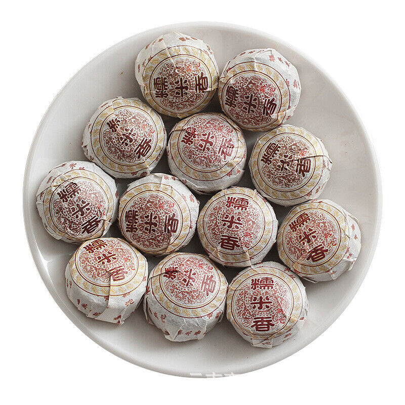 HelloYoung Yunnan Pu'er Tea 500g Glutinous Rice Fragrance Ripe Tuo(White Cotton) Pu'er Main image