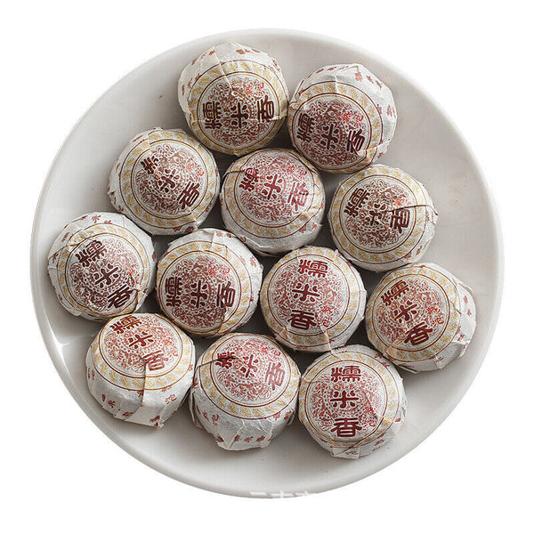 HelloYoung Yunnan Pu'er Tea 500g Glutinous Rice Fragrance Ripe Tuo(White Cotton) Pu'er