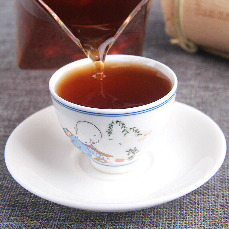 HelloYoung 500g Aged Old Banzhang Ancient Tree Tea Leaves Yunnan Pu'er Ripe Tea Column