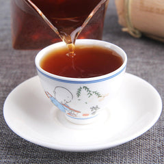 HelloYoung 500g Aged Old Banzhang Ancient Tree Tea Leaves Yunnan Pu'er Ripe Tea Column