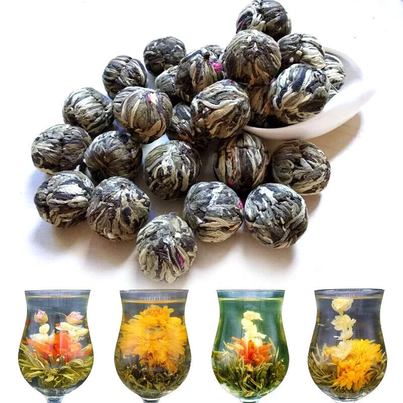 Organic Green Tea Base Blooming Flowering Tea Art Tea Ball Flowering Tea 20pcs Secondary image