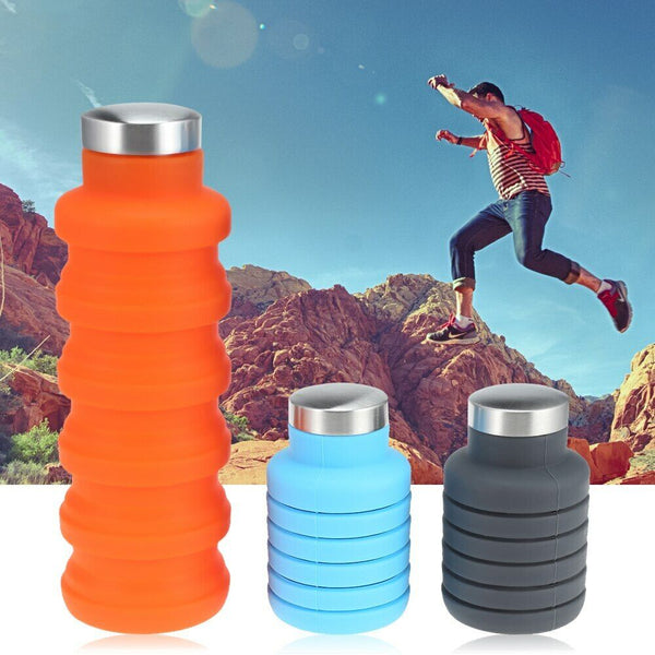 Water Bottle Retractable Folding Coffee Bottle Outdoor Travel Drinking Bottle