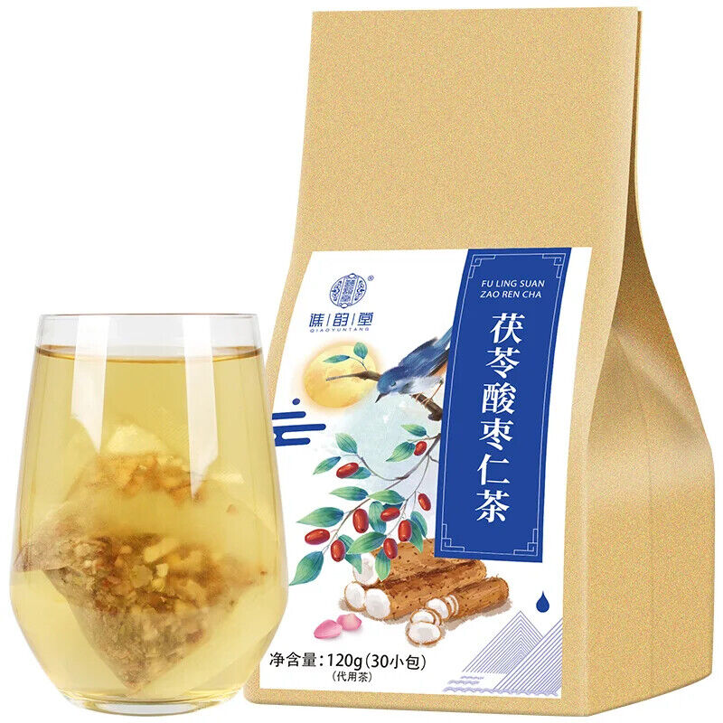 Poria Spinosae Jujube Kernel Tea Healthy Herb Tea Bag 120g 30 Bags Main image