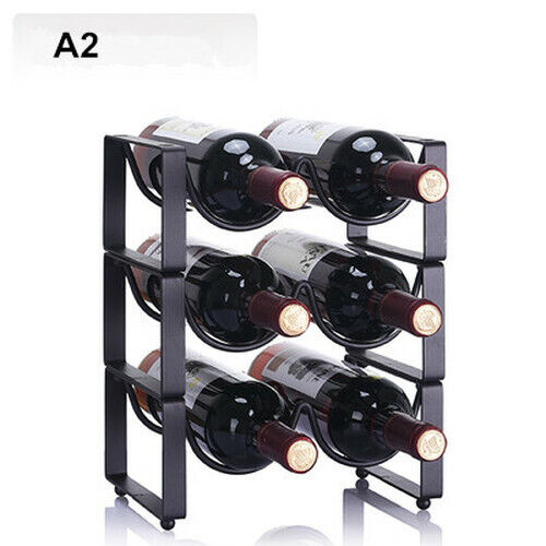 Wine Bottle Wine Cabinet Superposition Wine Rack Metal Iron Rack Display Shelf