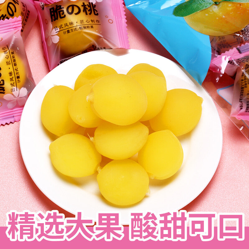 Nostalgic Snack Dried Yellow Peach Childhood Treats Sweet and Sour Crunchy Peach