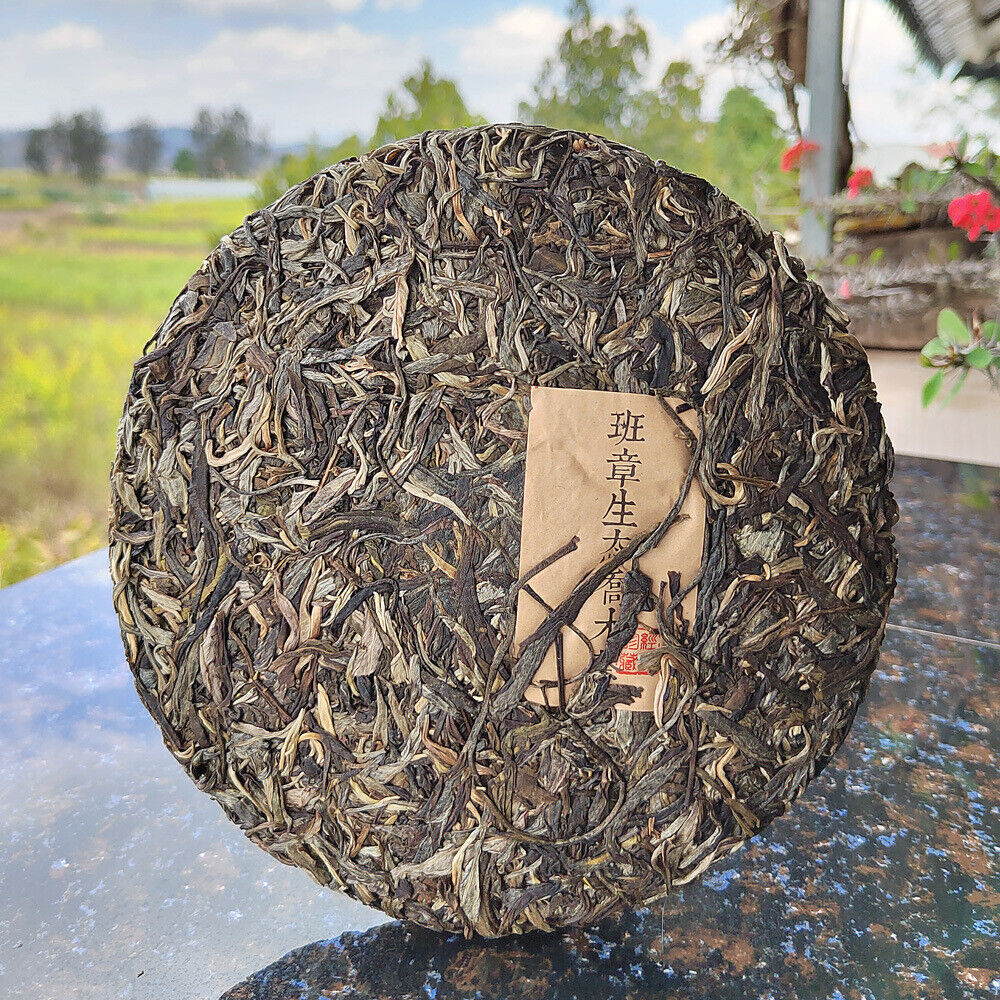 HelloYoung 357g Laobanzhang Raw Tea First Spring Pu-erh Raw Cake Menghai Pu-erh Tea