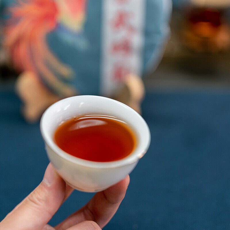 HelloYoung 357G Yunnan Yiwu Mellow Rhythm Pu'er Seven Cakes Ancient Tree Aged Ripe Puer Tea