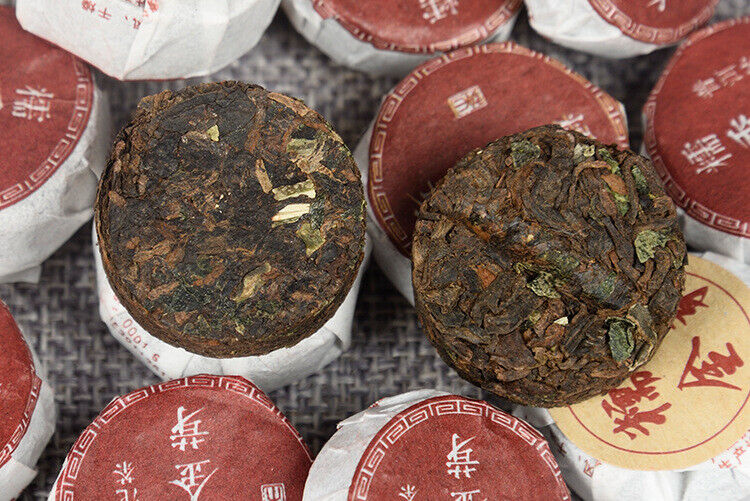 HelloYoung 500g Yunnan Puerh Tea Glutinous Rice Tuo Tea Menghai Golden Bud Mini Tuo Tea
