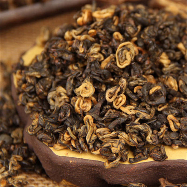 HelloYoung Curled(1 Bud 1 Leaf ) *200 Grams Natural Dian HongHealth Drink Yunnan Black Tea