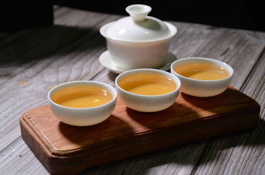 HelloYoung 357g Pu-erh Raw Tea Yunnan Seven Seeds Cake Puerh Qing Qiao Mu Old Tree Raw Cake