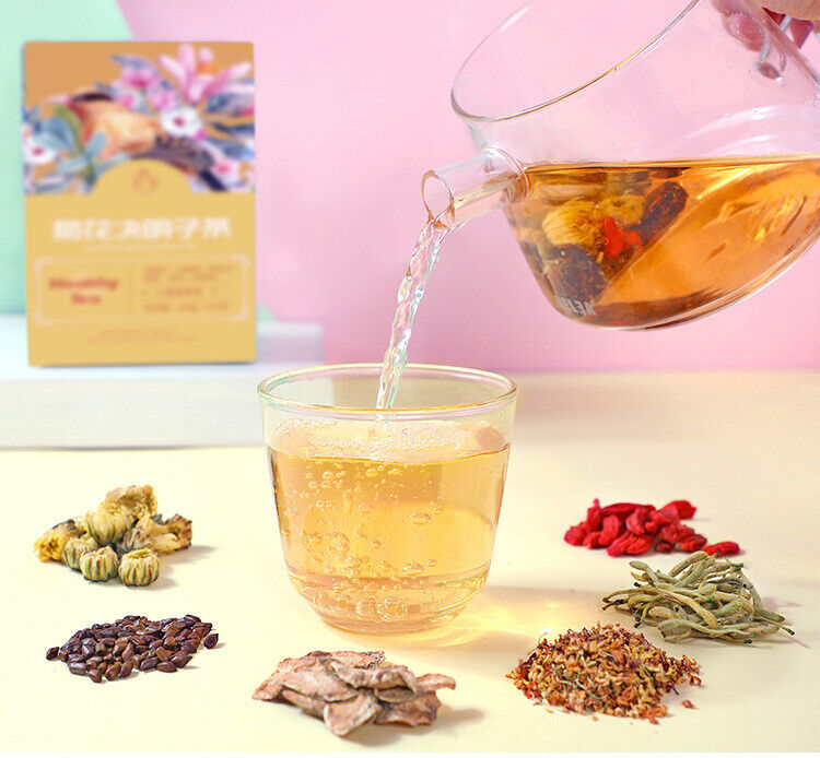 HelloYoung Chrysanthemum Cassia Seed Tea Bag, Burdock Tea, Honeysuckle Chrysanthemum Tea