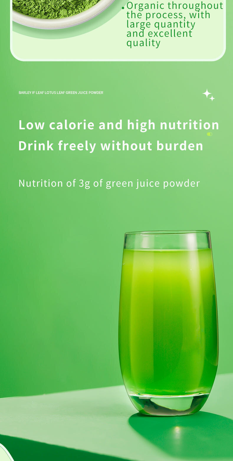 Meal replacement barley seedling green juice powder