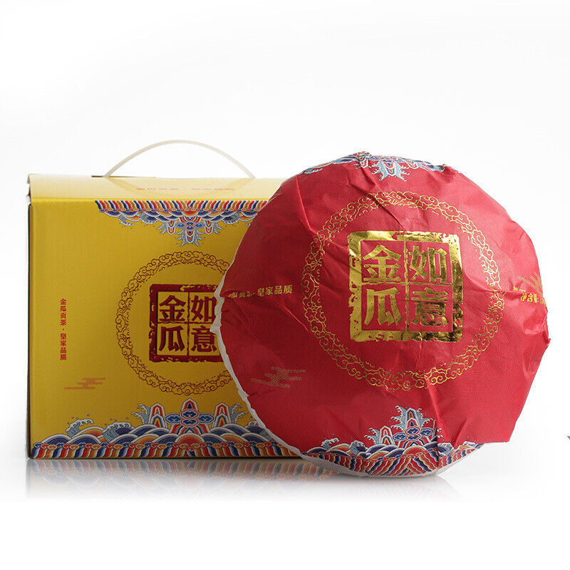 HelloYoung 1000g Yunnan Pu'er Tea Ruyi Golden Melon Ripe Tea Big Tree Old Tree Melon Tea Main image