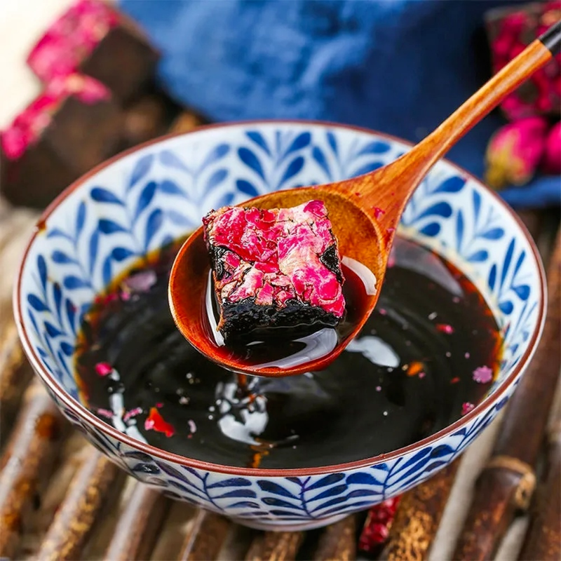 Brown Sugar Rose Ginger Tea 500g/1.1LB  云南黑糖块单独小包装纯老手工调理土红糖正品气血红糖姜茶