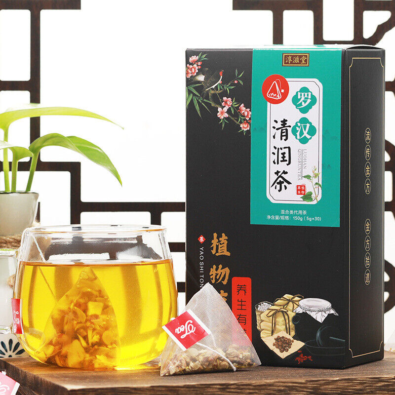 HelloYoung 150G Luo Han Qing Run tea licorice geranium jujube health Qing Run Luo Han