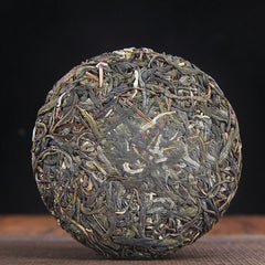 HelloYoung 100g Yunnan Menghai He Kai Sun Green Pu-erh Raw Tea Cake Seven Seed Cake Tea
