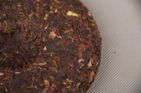 100g Pu-erh Tea Cake Cooked Puer Tea Rose Flavor Slimming Green Food Black Tea