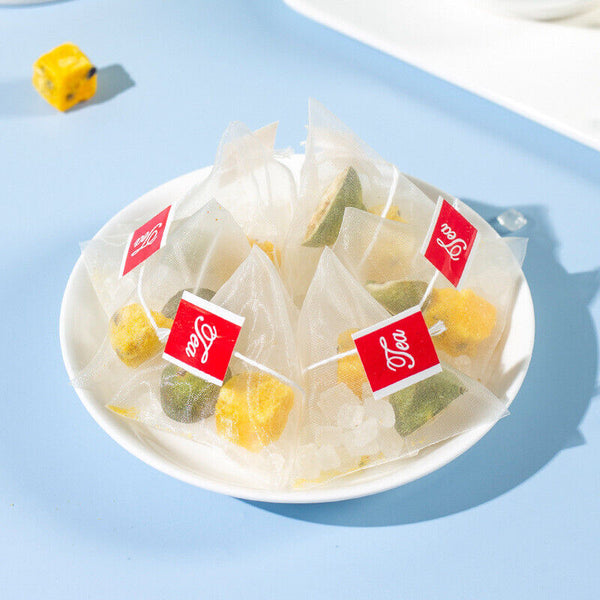 Green Kumquat Passion Fruit Tea Cold Brew Triangle Bags Citrus Herbal Blend