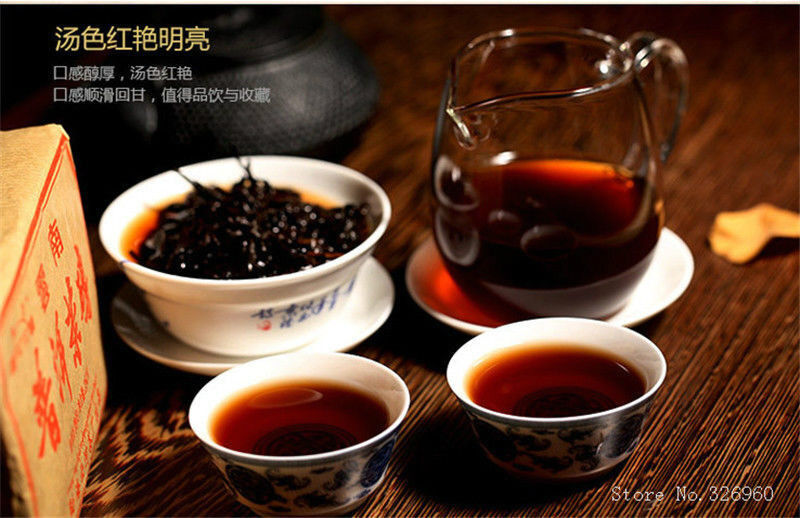 100g Pu-erh Tea Brick China Puer Black Tea Ripe Puerh Tea Organic Ancient Trees