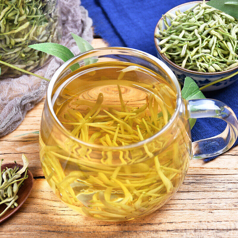 HelloYoung Healthy Organic Top-Grade Herbal Tea Jinyinhua Healthy Drink Honeysuckle Tea 60g