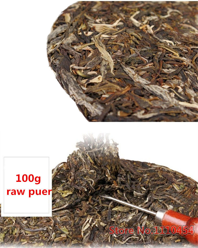 Organic cha Puer Tea Sheng Pu-erh Tea Cake Good Pu'er Tea Health Care Food 100g