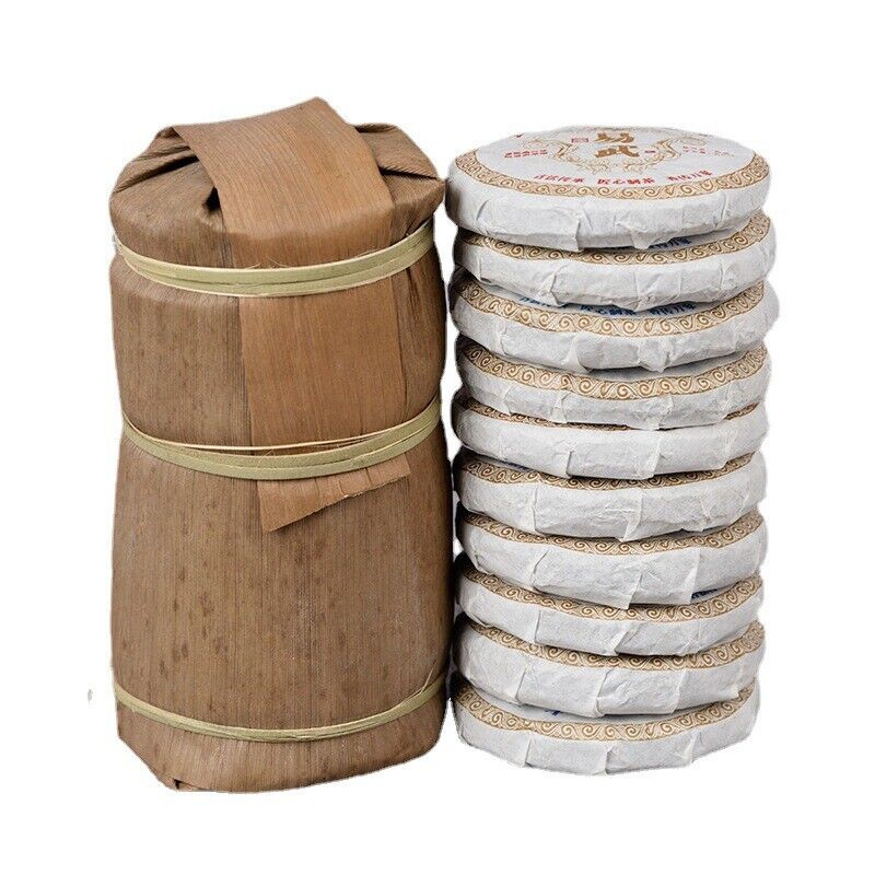 HelloYoung 50g Yiwu Ripe Cake Yunnan Tea Yiwu Tea District Pu'er Tea Orchid Fragrance