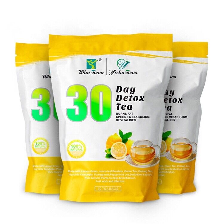 30Days Detox Flat Tummy Tea Traditional Herbal Diet Weight Loss Tea Senna Unisex