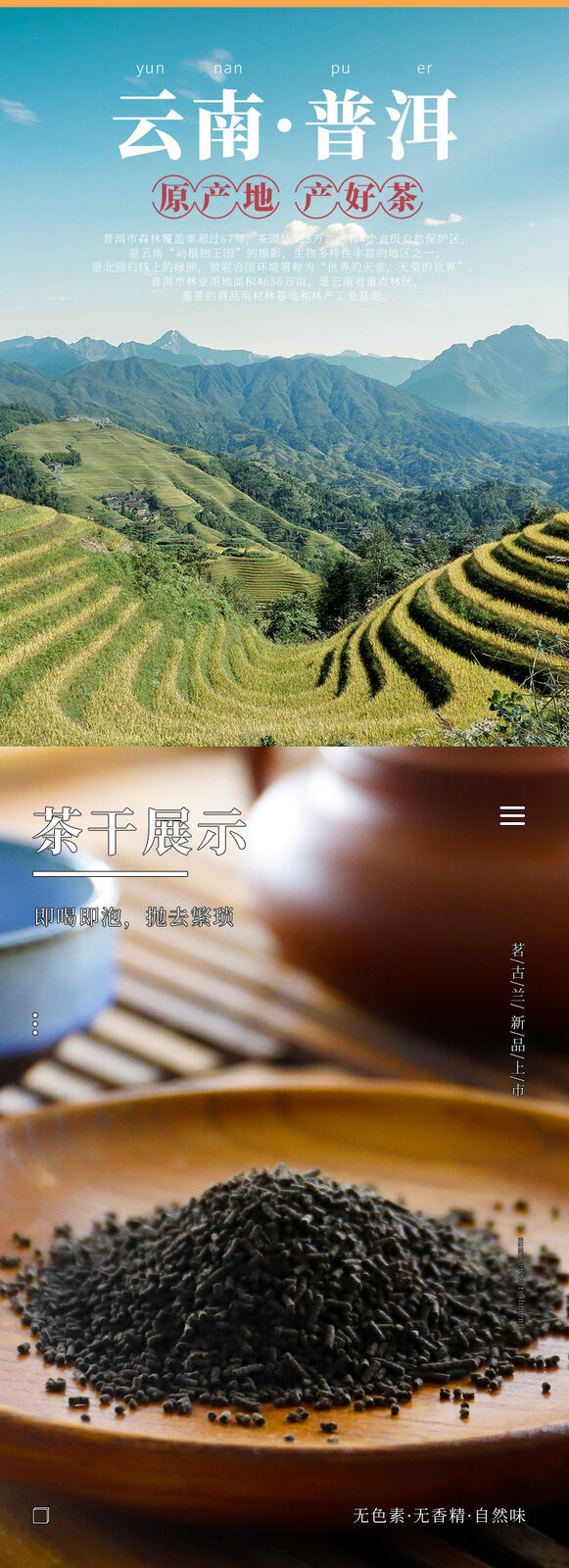 Fragrance Ready to Drink and Soak Rich Aroma Minggulan Pu'er Tea Crystal Orange