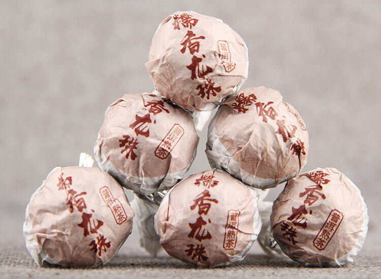 HelloYoung Glutinous Rice Fragrance Puerh Ripe Tea Dragon Pearl 500g Puerh Tea Tuocha