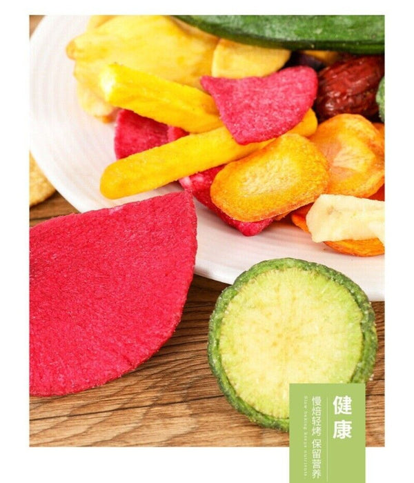 Dehydrated Fruit & Vegetable Chips 500g Healthy Mixed Snack with Okra Crunchy