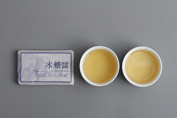 Yunnan Puerh Tea Iced Sugar Sweet Large Old Tree Puerh Raw Brick Spring Tea 45g