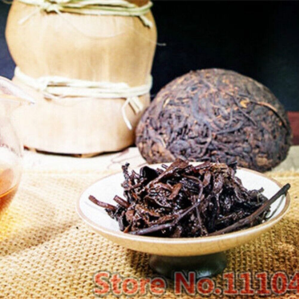 5Pcs Yunnan Shu Puer Tea 500g Top Grade Original Ripe Black Premium Cake Main image