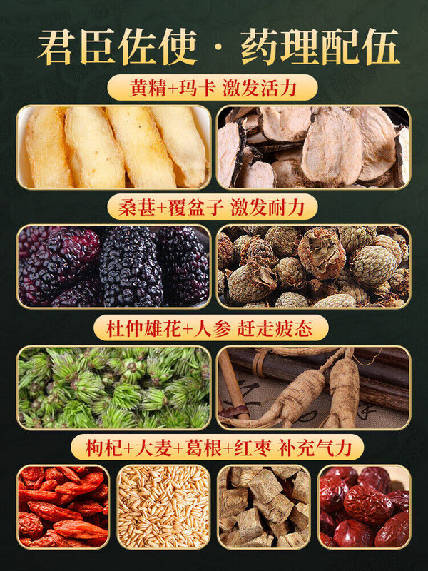 Men's Kidney Health Tea Yellow Essence Wolfberry Tea Ginseng Ten Treasures Tea