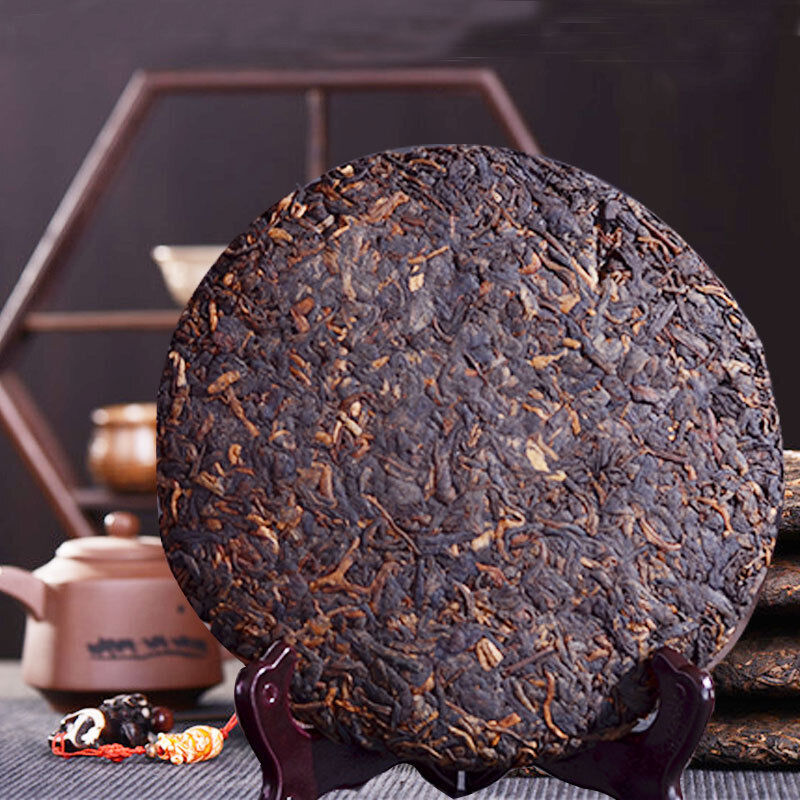 357g云南普洱茶熟茶 饼茶 Ripe Tea 357g Yunnan Pu'er Tea Cake Tea Secondary image