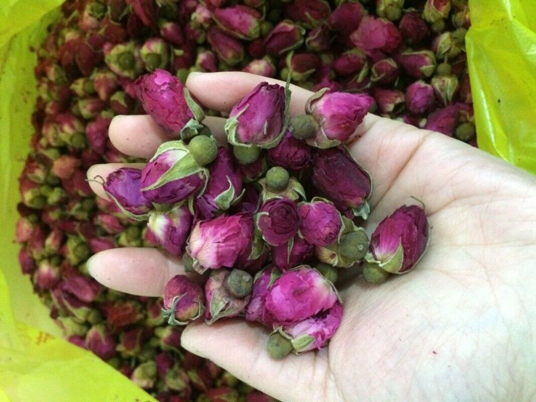 Ping Yin Mei Gui Food Grade Dry Flower Bud Ping Yin Rose Flavor Tea 100g