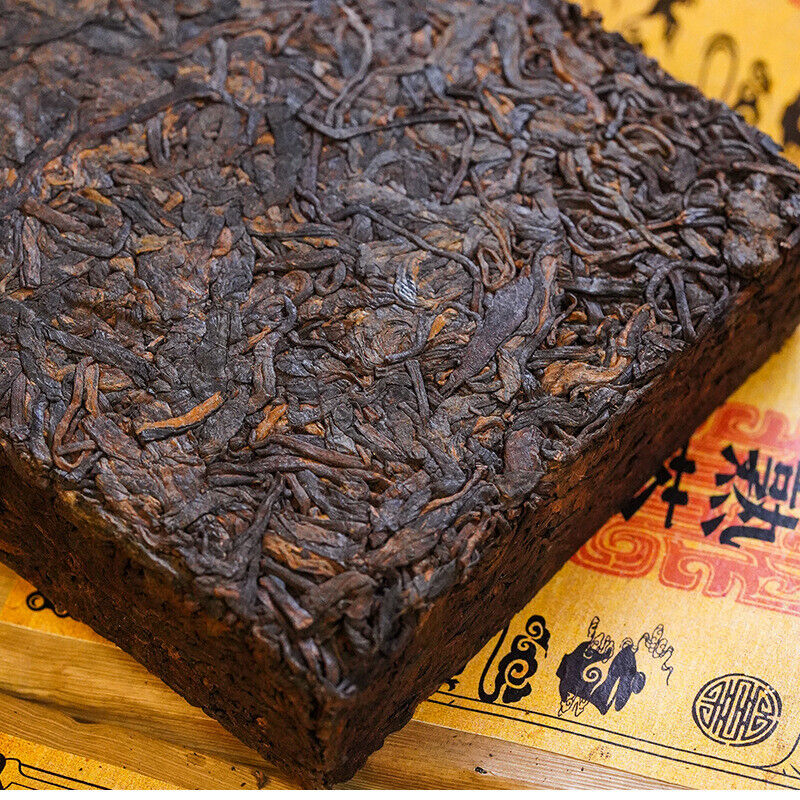 HelloYoung Yiwu Ripe Tea Brick 500g Yunnan Pu'er Tea Brick Healthy Drink