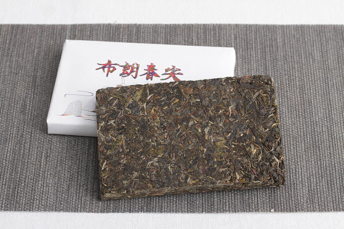 HelloYoung 200g Yunnan Pu'er Tea Bulang Spring Tip Pu'er Raw Brick Pre-Mingling Spring Tea