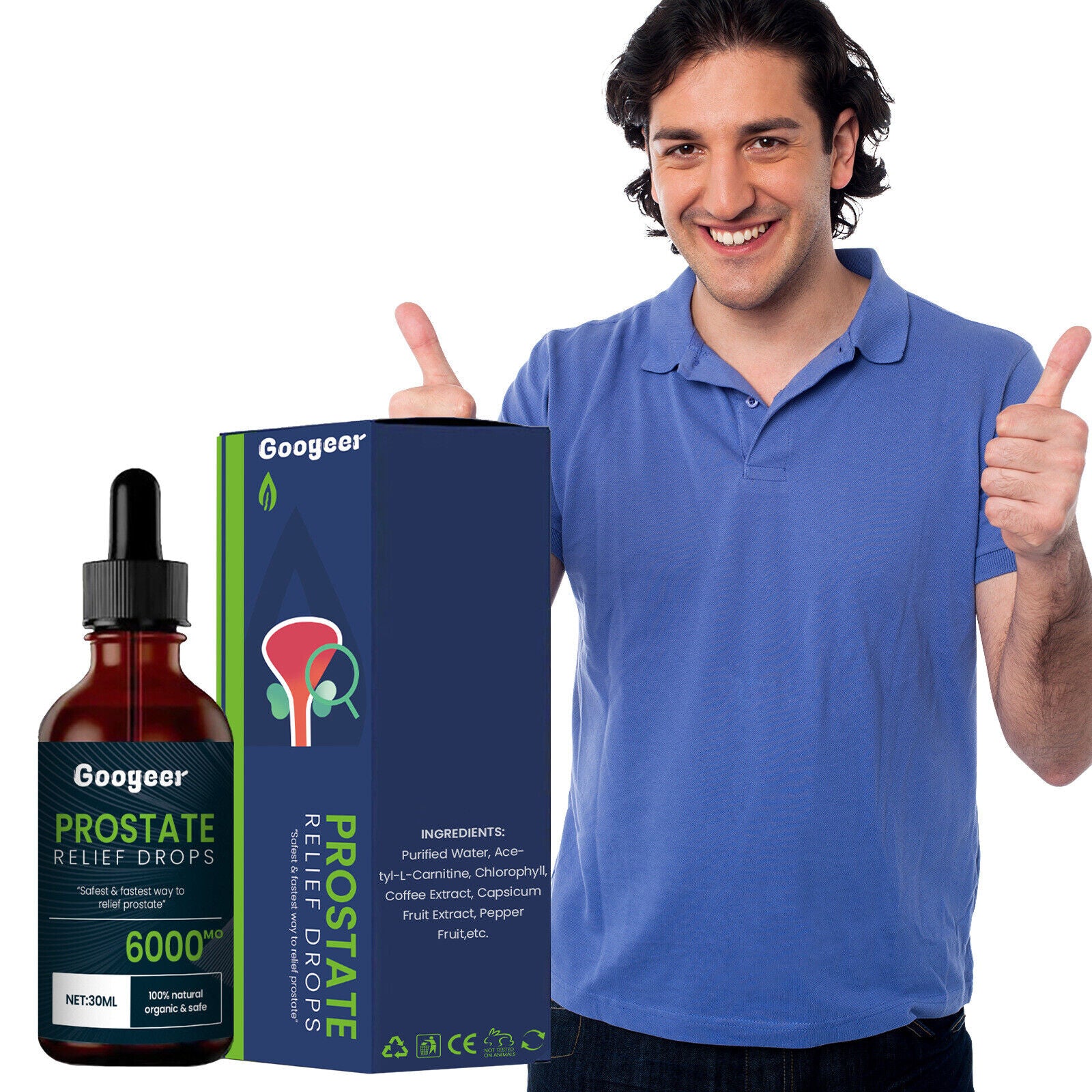 Relieve Men's Prostate Discomfort Strength & Vitality Body Care Drops 30ml
