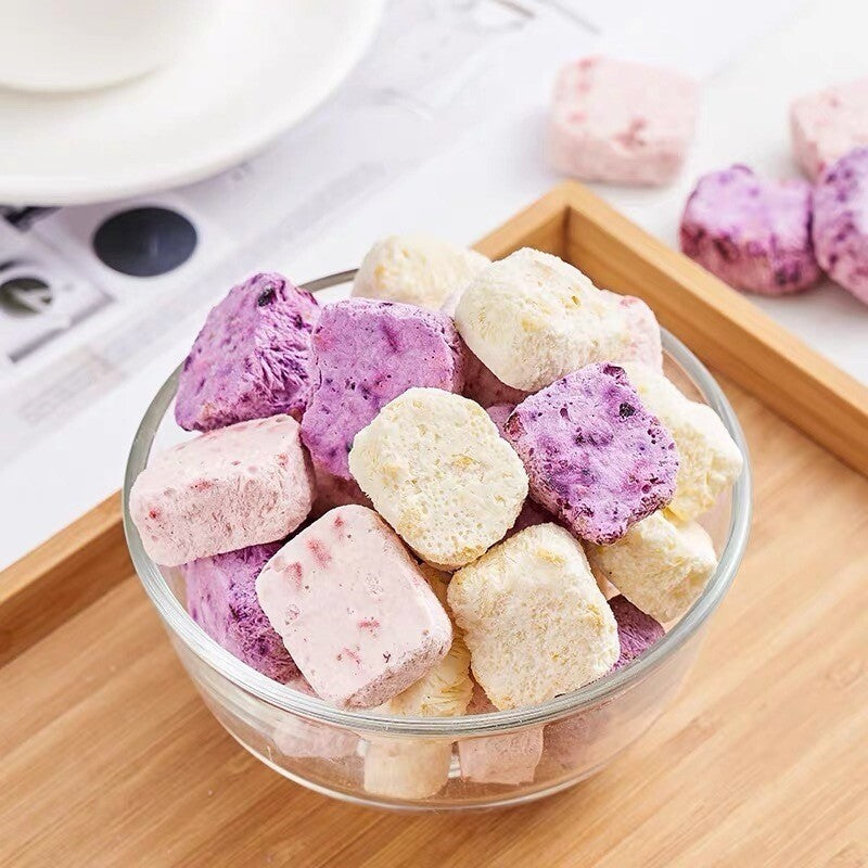 Freeze-Dried Yogurt Bites Strawberry Peach Blueberry Mango Fruit Snacks