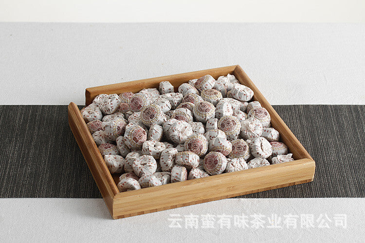 500g Glutinous Rice Fragrance Cooked Tuo (White Cotton) Yunnan Pu'er Tea