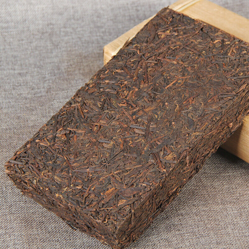 HelloYoung 1000g Pu'er Ripe Tea Brick Yunnan Ancient Tree Pu'er Tea Organic Old Terrier Tea